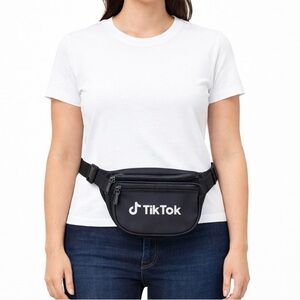 Tik Tok Black Fanny Pack Waist Pouch Belt Bag